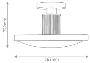 HINKLEY Plafoniera soffitto Kieran, dimmerabile, Nero, Soggiorno / Sala da pranzo, Metallo, Vintage, Plafoniera