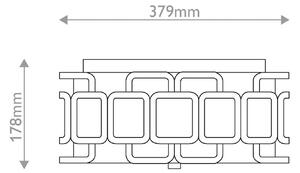 HINKLEY Plafoniera soffitto Sabina, dimmerabile, Nero, Soggiorno / Sala da pranzo, Metallo, Moderno, Plafoniera