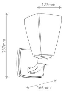 KICHLER Applique da parete Marant, Cromo / Argento, Bagno, Metallo, Moderno, Applique