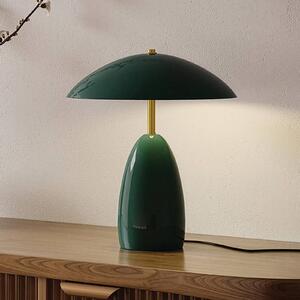 Elstead Lampada da tavolo Poppy, dimmerabile, Verde, Soggiorno / Sala da pranzo, Alluminio, Vintage, Lampada da tavolo