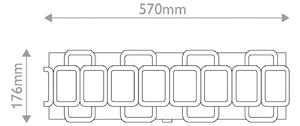 HINKLEY Plafoniera soffitto Sabina, dimmerabile, Nero, Soggiorno / Sala da pranzo, Metallo, Moderno, Plafoniera