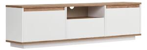 Mobile TV bianco/di colore naturale con effetto pino 160x42x30 cm Sentinel – Kalune Design
