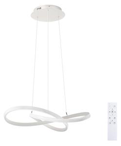 Brilagi - Lampadario a sospensione INFINITY LED dimmerabile 55W/230V 50x50 cm bianco + telecomando