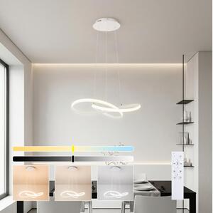 Brilagi - Lampadario a sospensione INFINITY LED dimmerabile 55W/230V 50x50 cm bianco + telecomando