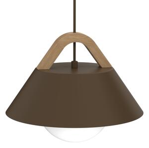 Lampada a sospensione con cavo FUNDA 1xE27/15W/230V, marrone