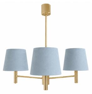 Brilagi - Lampadario a stelo MONTE 3xE27/60W/230V blu/oro