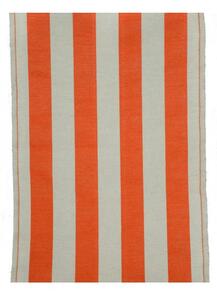 Tessuto per sedia sdraio con fasce bicolore h. 44 cm 1 mt Arancio-grezzo
