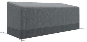 Outsunny Copertura per mobili da giardino resistente all'inverno Impermeabile Anti-UV Tessuto Oxford 600D 190,5 x 72 x 76 cm Grigio chiaro | Aosom Italy