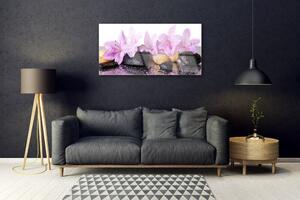 Quadro in vetro Fiore di giglio rosa 100x50 cm