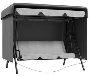 Outsunny Copertura per mobili da giardino Telo protettivo per mobili outdoor, 215 cm x 155 cm x 150 cm, Grigio scuro | Aosom Italy