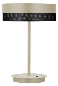 HELL Mesh lampada da tavolo LED, 43 cm, sabbia/nero