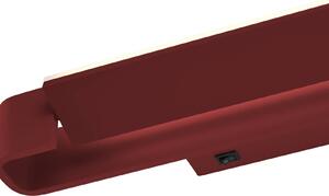 HELL Box applique a LED, girevole, rosso indiano