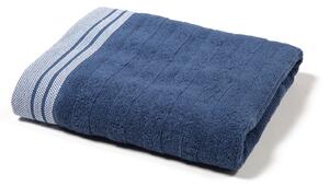 Telo Bagno In Cotone Cotton CM. 100x150 Spugnissima Tinta Unita Blu Caleffi