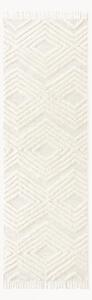 Passatoia in cotone tessuta a mano con struttura in rilievo Ziggy