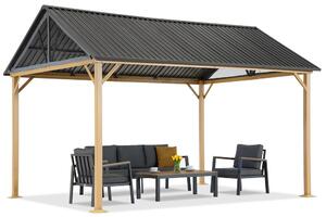 Gazebo da giardino in metallo Teramo 3x4 Garden Point