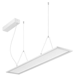 BRUMBERG Lampada a sospensione LED Adara 119,5 cm on/off 2CCT trasparente, Bianco / Opale, Studio / Ufficio, Alluminio, Lampada a sospensione