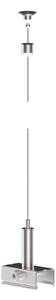 BRUMBERG Sospensione a fune ONETRACK, 300 cm, chiusura rapida Seilabhängung ONETRACK, Alluminio / Grigio / Zincato, Metallo