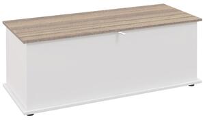 HOMCOM Panca Contenitore Multiuso Legno per Camera Ingresso Bianco 100x40x40cm | Aosom Italy