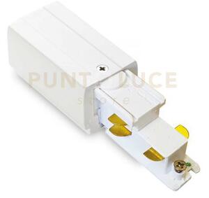 Link 3-phase trimless dali - 1-10v testata alimentazione left bianca