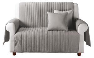 BIANCHERIAWEB Copridivano Trapuntato Lello Antimacchia Double Face Grigio Chiaro/Scuro - 3 Posti - Impermeabile Con Elastici - Protezione Per Divano Con Animali