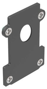 Testata A Incasso Con Foro Ego Alluminio Nero