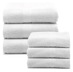 Set Asciugamani In Spugna In Cotone Spugna Standard Spugnissima Tinta Unita Bianco Caleffi