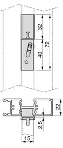 Kit Supporti per Mensole e Appendiabiti in Legno e Alluminio Emuca Zero  Nero