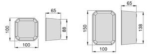 Contenitori Organizer Cassetti da Bagno 10 Cubi in Tecnoplastica Emuca Tidy  Bianca