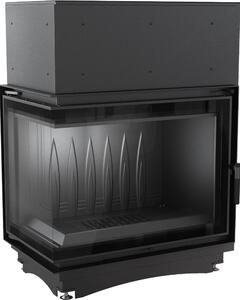 Caminetto in ghisa per legna AMELIA DECO sinistro 21 kW Ø 200