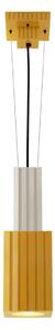 Sospensione Vintage Metra Ceramica Crema E Giallo 1 Luce E27
