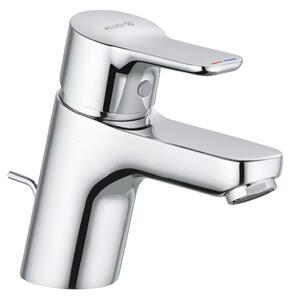 KLUDI PURE&EASY Mitigeur monocommandé pour lavabo, hauteur de bec 60mm, garniture d'écoulement en plastique, chrome, 372850565, 372850565