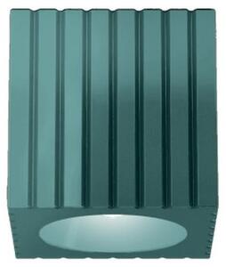 Plafoniera Vintage Metra Ceramica Verde Petrolio 1 Luce E27