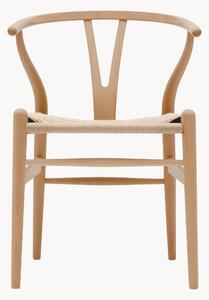 Sedia in legno con seduta intrecciata CH24 Wishbone Chair