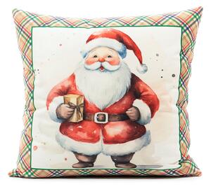 Cuscino Babbo Natale Velluto Modern, In Velluto Caleffi