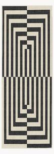 Passatoia a pelo corto lavabile Op Art by Jonathan Adler
