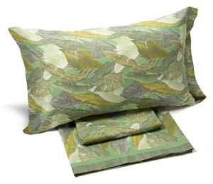 Completo Lenzuola Matrimoniale Green Fashiongreen, In Cotone Caleffi