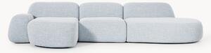 Divano angolare componibile 4 posti in bouclé con chaise longue Wolke
