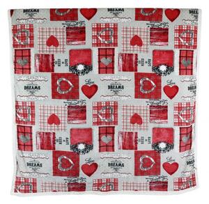 Coperta in microfibra 160x210 cm rosso