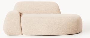 Divano 2 posti in bouclé con chaise longue Wolke