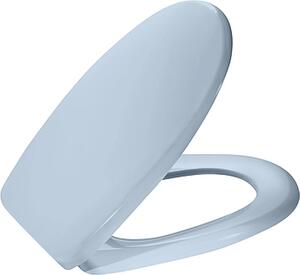 Sedile WC MKW con coperchio e cerniera metallica, Euro 3000 Plus, blu whisper, 1 pz