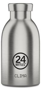 BORRACCIA CLIMA BOTTLE 330 ML STEEL 24 BOTTLES GREY