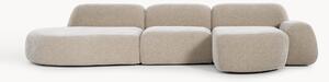 Divano angolare componibile 4 posti con chaise longue Wolke