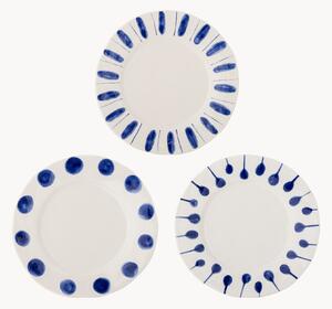 Set di 3 piatti da cena dipinti a mano Linora