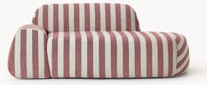 Divano a righe 2 posti con chaise longue Wolke