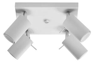Plafoniera da Soffitto 4xGU10 RING 4 Orientabile in Acciaio