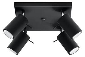 Plafoniera da Soffitto 4xGU10 RING 4 Orientabile in Acciaio
