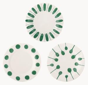 Set di 3 piatti da colazione dipinti a mano Linora
