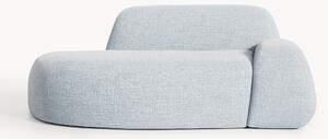 Divano 2 posti in bouclé con chaise longue Wolke