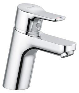 KLUDI PURE&EASY Mitigeur monocommandé pour lavabo, hauteur de bec 70mm, sans garniture d'écoulement, basse pression, chrome, 372750565, 372750565