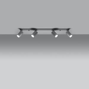 Lampada da Soffitto 4xGU10 RING 4L Orientabile in Acciaio